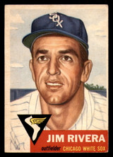 1953 Topps #156 Jim Rivera DP Good RC Rookie  ID: 296008