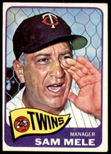 1965 Topps #506 Sam Mele MG Excellent+ ID: 257617 1965 Topps #506 Sam Mele MG Excellent+ ID: 257617