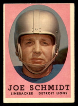 1958 Topps #3 Joe Schmidt VG-EX  ID: 268179