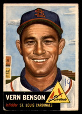 1953 Topps #205 Vern Benson Good RC Rookie  ID: 296110