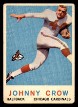 1959 Topps #105 John David Crow Very Good RC Rookie  ID: 270262