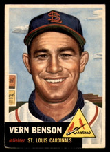 1953 Topps #205 Vern Benson Good RC Rookie  ID: 296917
