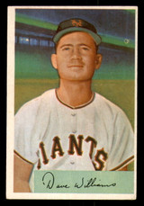 1954 Bowman #9 Dave Williams Very Good  ID: 276557