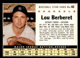 1961 Post Cereal #43 Lou Berberet Near Mint  ID: 280186