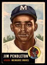 1953 Topps #185 Jim Pendleton UER Poor RC Rookie ID: 296061 1953 Topps #185 Jim Pendleton UER Poor RC Rookie ID: 296061