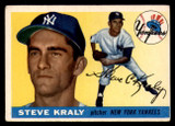 1955 Topps #139 Steve Kraly UER Very Good RC Rookie  ID: 297367