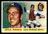 1955 Topps #23 Jack Parks UER Very Good RC Rookie  ID: 296346