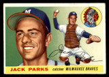 1955 Topps #23 Jack Parks UER Very Good RC Rookie  ID: 296348