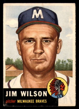 1953 Topps #208 Jim Wilson Poor  ID: 296115