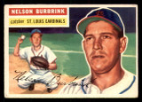 1956 Topps #27A Nelson Burbrink Grey Backs Very Good RC Rookie  ID: 296502
