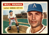 1956 Topps #82B Bill Renna White Backs Very Good ID: 299170 1956 Topps #82B Bill Renna White Backs Very Good ID: 299170