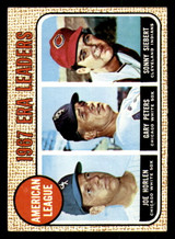 1968 Topps #   8 Joe Horlen/Gary Peters/Sonny Siebert A.L. ERA Leaders Ex-Mint  ID: 285731