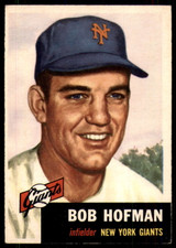 1953 Topps #182 Bobby Hofman Excellent+ 1953 Topps #182 Bobby Hofman Excellent+