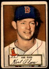 1952 Topps #72 Karl Olson Good RC Rookie 1952 Topps #72 Karl Olson Good RC Rookie