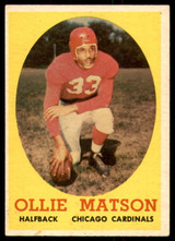 1958 Topps #127 Ollie Matson Excellent+ ID: 218739 1958 Topps #127 Ollie Matson Excellent+ ID: 218739