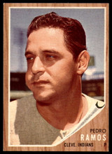 1962 Topps #485 Pedro Ramos Near Mint ID: 227771 1962 Topps #485 Pedro Ramos Near Mint ID: 227771