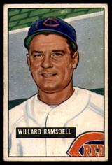 1951 Bowman #251 Willard Ramsdell Excellent RC Rookie 