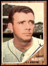 1962 Topps #493 Danny McDevitt Ex-Mint  ID: 250385