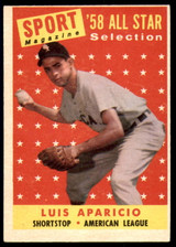 1958 Topps #483 Luis Aparicio AS Excellent+  ID: 221763