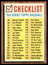 1962 Topps #98 Checklist 89-176 Ex-Mint  ID: 236362