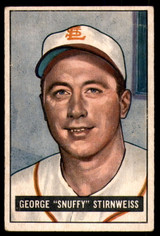 1951 Bowman #21 George Stirnweiss Very Good  ID: 226694