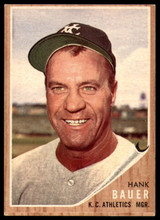 1962 Topps #463 Hank Bauer MG Excellent+ ID: 227756 1962 Topps #463 Hank Bauer MG Excellent+ ID: 227756