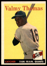 1958 Topps #86 Valmy Thomas Ex-Mint RC Rookie ID: 221388 1958 Topps #86 Valmy Thomas Ex-Mint RC Rookie ID: 221388