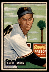 1951 Bowman #162 Larry Jansen Very Good 1951 Bowman #162 Larry Jansen Very Good