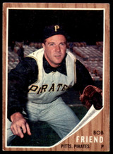 1962 Topps #520 Bob Friend Excellent  ID: 240270