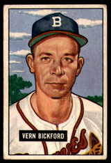 1951 Bowman #42 Vern Bickford VG-EX ID: 226721 1951 Bowman #42 Vern Bickford VG-EX ID: 226721