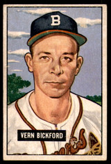 1951 Bowman #42 Vern Bickford VG-EX ID: 226722 1951 Bowman #42 Vern Bickford VG-EX ID: 226722