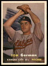 1957 Topps #87 Tom Gorman UER Ex-Mint  ID: 220985