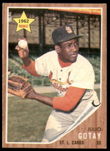 1962 Topps #489 Julio Gotay Excellent+ RC Rookie  ID: 250378