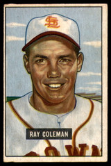 1951 Bowman #136 Ray Coleman Very Good 1951 Bowman #136 Ray Coleman Very Good