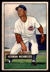 1951 Bowman #144 Herm Wehmeier Very Good ID: 209942 1951 Bowman #144 Herm Wehmeier Very Good ID: 209942