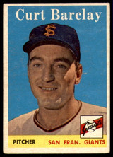 1958 Topps #21 Curt Barclay Excellent+  ID: 221211