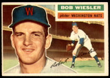 1956 Topps #327 Bob Wiesler Excellent+ RC Rookie ID: 237112 1956 Topps #327 Bob Wiesler Excellent+ RC Rookie ID: 237112