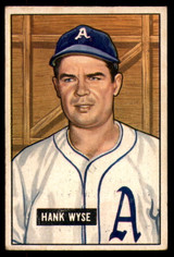 1951 Bowman #192 Hank Wyse Very Good RC Rookie  ID: 209990