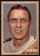 1962 Topps #85 Gil Hodges Very Good  ID: 211273