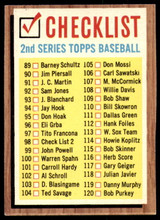 1962 Topps #98 Checklist 89-176 Excellent+  ID: 236366