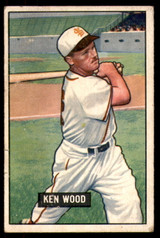 1951 Bowman #209 Ken Wood Very Good 