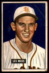 1951 Bowman #210 Les Moss Very Good ID: 210008 1951 Bowman #210 Les Moss Very Good ID: 210008