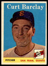 1958 Topps #21 Curt Barclay Excellent+  ID: 228955