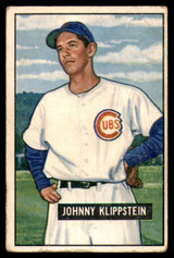 1951 Bowman #248 Johnny Klippstein Very Good RC Rookie  ID: 227168