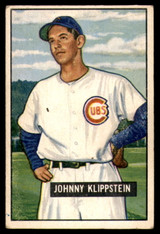 1951 Bowman #248 Johnny Klippstein Very Good RC Rookie  ID: 227169