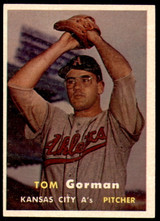 1957 Topps #87 Tom Gorman UER Ex-Mint  ID: 240486