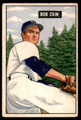 1951 Bowman #197 Bob Cain Very Good  ID: 226934