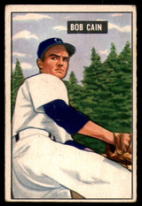 1951 Bowman #197 Bob Cain Very Good  ID: 226937