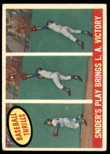 1959 Topps #468 Duke Snider Snider's Play Bring L.A. Victory Very Good  ID: 221863