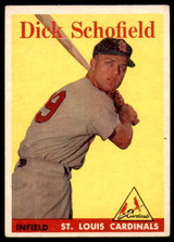 1958 Topps #106 Dick Schofield Excellent+ ID: 239036 1958 Topps #106 Dick Schofield Excellent+ ID: 239036